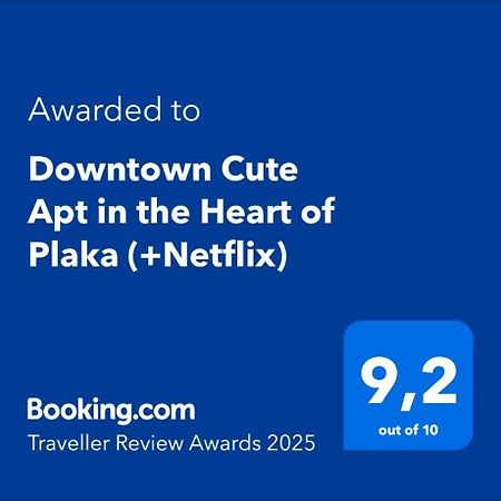 Downtown Cute Apt In The Heart Of Plaka Athen Exterior foto